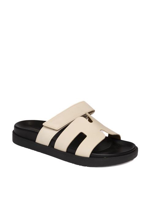 Ivory paris sandal VINCENT VEGA | PARISVIT-AVORIO